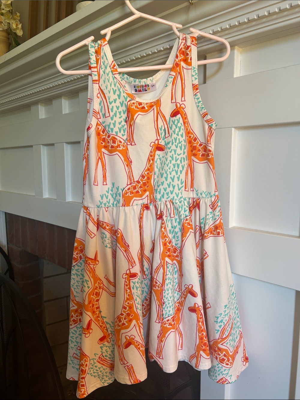 Dotdotsmile Giraffe Tank Dress Size 3/4